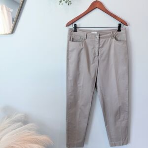 Brunello Cucinelli Taupe Ankle Trousers Size 8